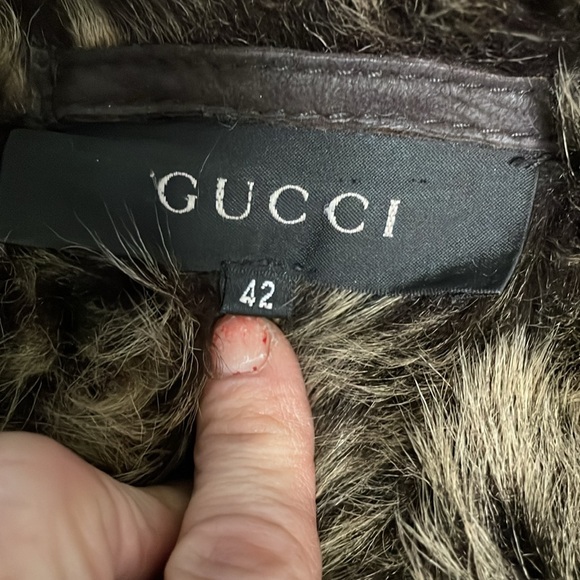 GUCCI shearling long leather coat - 100% authentic - Picture 3 of 14